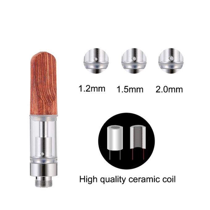 Metal Tip Glass Tube THC Vape Pen Cartridges Screw Tip Delta 8 Empty Carts