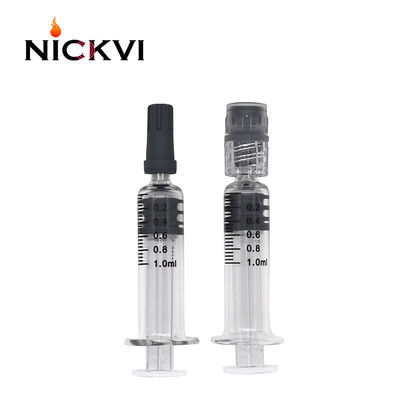 Luer Lock 1.0ml 3.0ml Delta 8 CBD THC Oil Glass Syringe