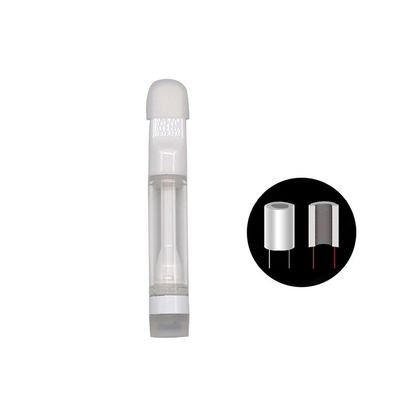Flat Mouthpiece 0.6ml Disposable 510 Cartridges Press Tip Quartz Coil Thick Oil