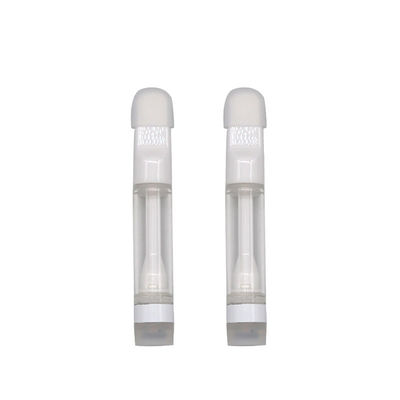 OEM ODM Press Tip THC Vape Cartridges Glass Tube CBD 510 Thread Atomizer For Oil