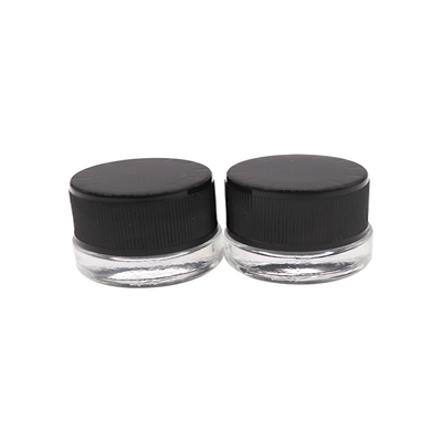 5ml Childproof Round Glass Concentrate Jars With CR Lids